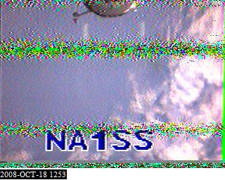 ISS Pass SSTV image, 10/18/08